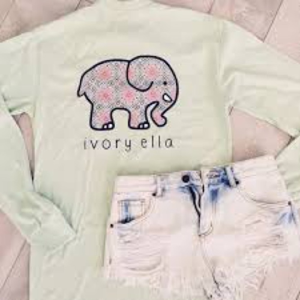 Mint green ivory Ella long sleeve